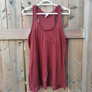 H&M Basic women Sleeveless burgundy Fitted tank top - Size M